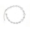 92.5 White Stoned Heart-in Shaped Bracelet Collection For Girl's